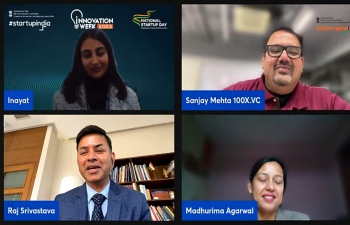 As a part of the Startup India Innovation Week 2023, Mr. Raj Kumar Srivastava, Ambassador of India to the Republic of Croatia, Ms. Madhurima Agarwal, Country Head - Microsoft for Startups and Mr. Sanjay Mehta, Venture Investor, Founder and Partner, 100X held a Webinar on the 11th of January for understanding the scenario of Indian startup expansion to foreign lands and vice versa.